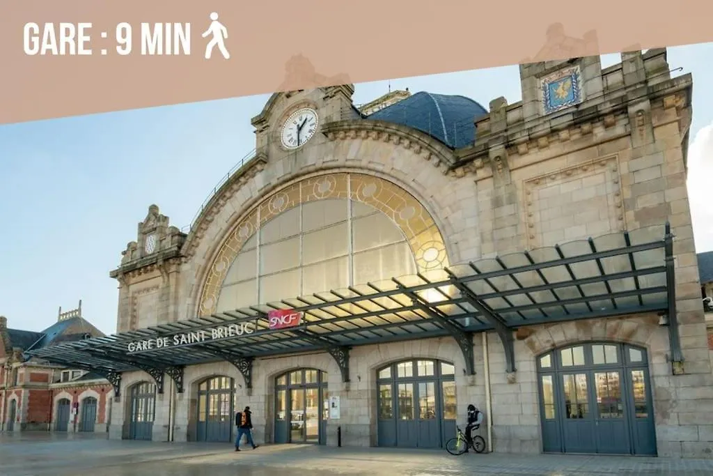 Le Saphir - Parking, Jardin Prive, Hyper-Centre & Calme Apartamento Saint-Brieuc França