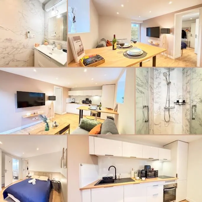 Le Saphir - Parking, Jardin Prive, Hyper-Centre & Calme Apartment Saint-Brieuc France